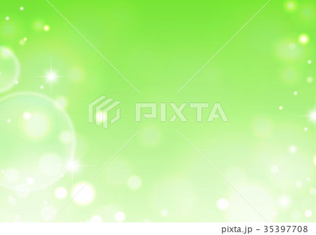 キラキラシャボン玉緑 35397708