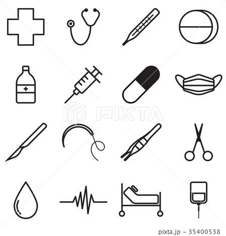 Medical Icons Line Design 35400538
