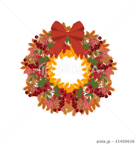 Autumn leaves wreath Autumn leaves wreath 35400636