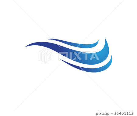 Water wave Logo Template vector 35401112