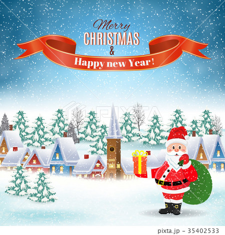Christmas winter landscape 35402533