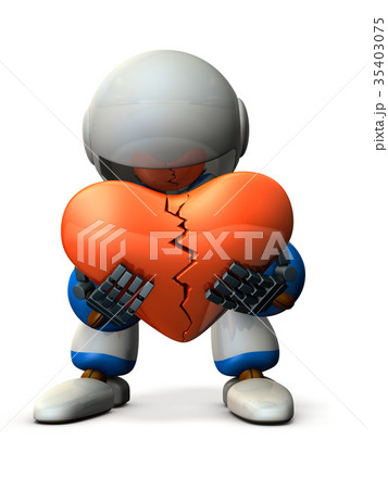 傷心した哀れなロボット 35403075