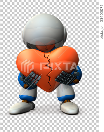 傷心した哀れなロボット 35403075