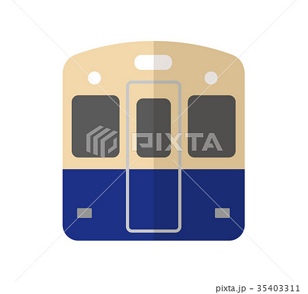 阪神電車のイラスト素材