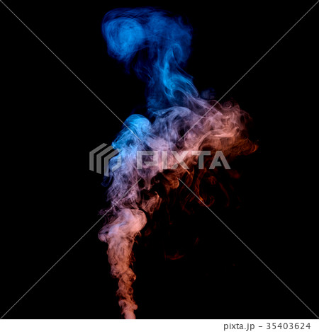 stream of blue red smoke stream of blue red smoke 35403624