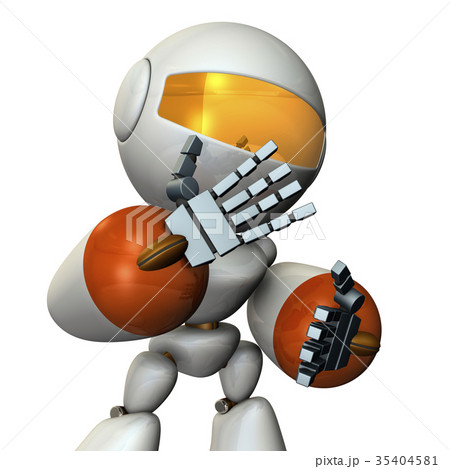 シャイでキュートなロボット 35404581