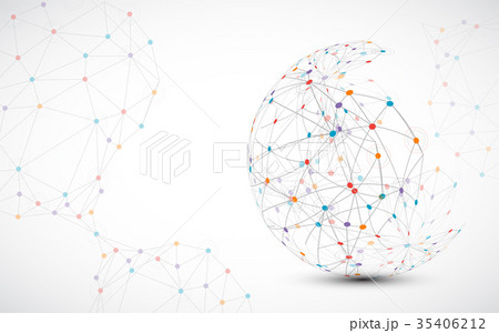 Abstract technology sphere background. Abstract technology sphere background. 35406212