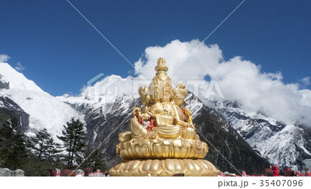 チベット仏教 景色 風景 35407096