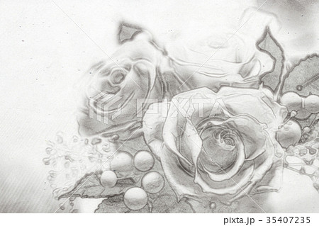Pencil Sketching; A Gift of Preservrd Flower 35407235