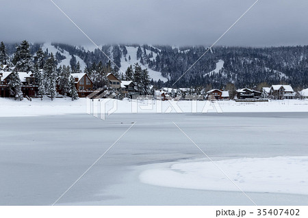 Flozen Lake, Climate Change at Southern California 35407402