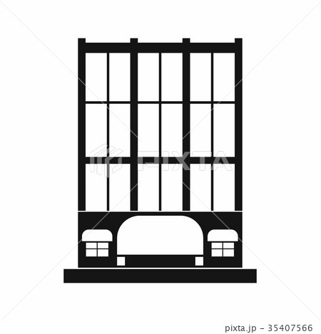 Shopping center store building icon Shopping center store building icon 35407566