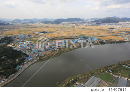 畑 風景 航空写真 35407615