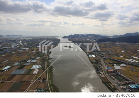 畑 風景 航空写真 35407616