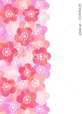 梅の花 背景のイラスト素材