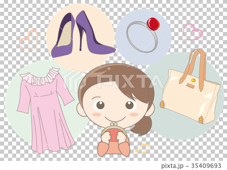 ショッピングと女性 ショッピングと女性 35409693