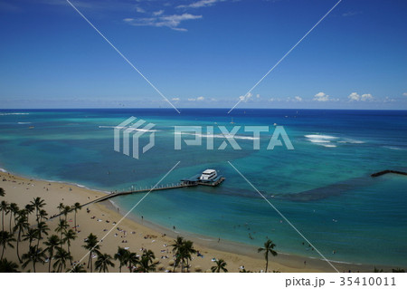 ハワイの海と空 35410011