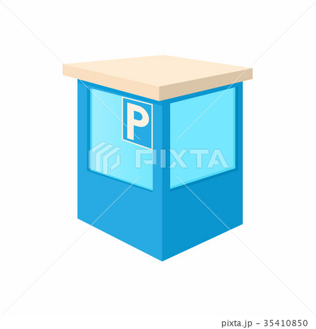 Parking toll booths icon, cartoon style 35410850