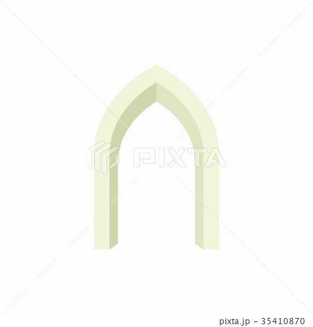 Gothic portal icon in cartoon style 35410870