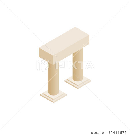 Antique portal with columns icon 35411675
