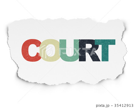 Law concept: Court on Torn Paper background Law concept: Court on Torn Paper background 35412913