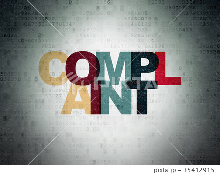 Law concept: Complaint on Digital Data Paper 35412915