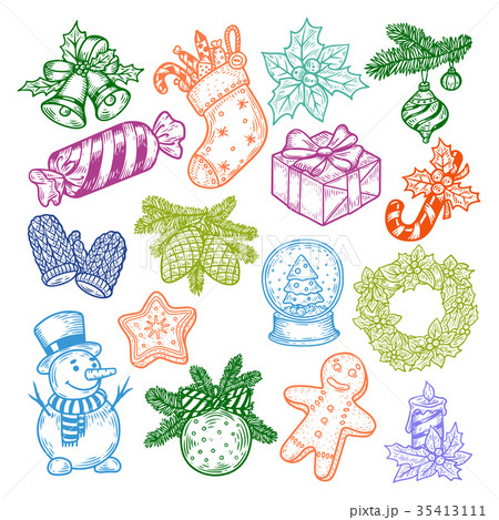 Sweeties and candy for new year celebration Sweeties and candy for new year celebration 35413111