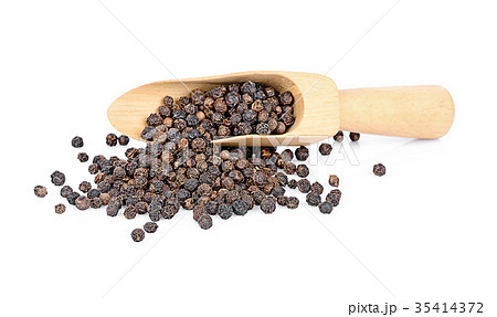 Black pepper on white background. Black pepper on white background. 35414372