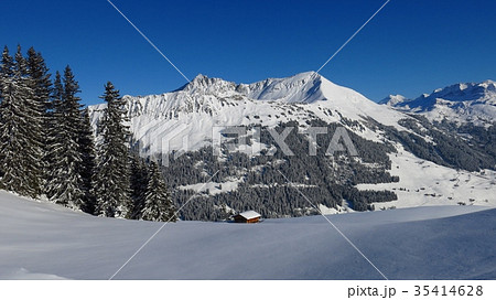 Gifer and Lauenenhorn. Snow covered mountains. Gifer and Lauenenhorn. Snow covered mountains. 35414628
