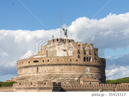 Ancient Saint Angelo castle in Rome, Italy 35415317