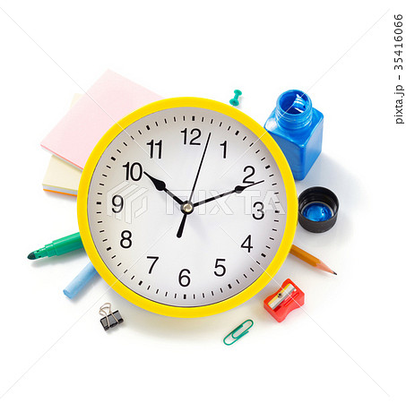 school supplies at white background 35416066