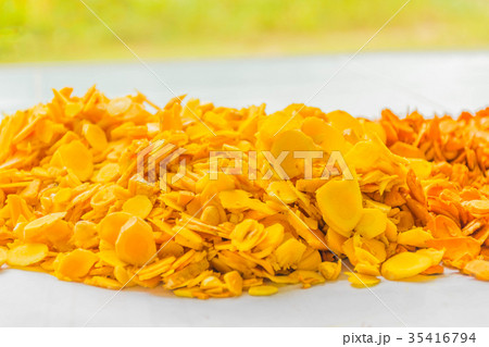 Slice of Zingiber,Turmeric root, Cassumunar ginger Slice of Zingiber,Turmeric root, Cassumunar ginger 35416794