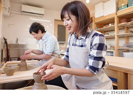 陶芸教室 電動ろくろ 陶芸教室 電動ろくろ 35418597