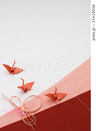 折り鶴 和柄イメージ 折り鶴 和柄イメージ 35419936