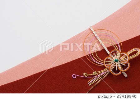 和柄イメージ　水引　ちりめん 35419940