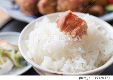 焼き明太子ごはん 焼き明太子ごはん 35420371