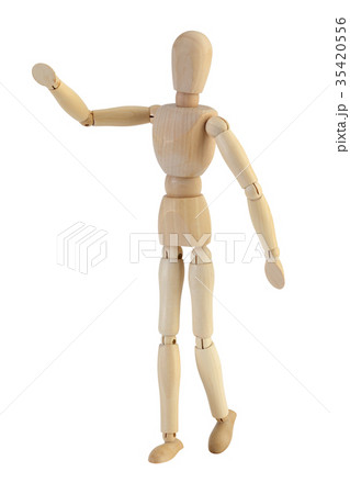 木製マネキン人形/クリッピングパス付き 35420556