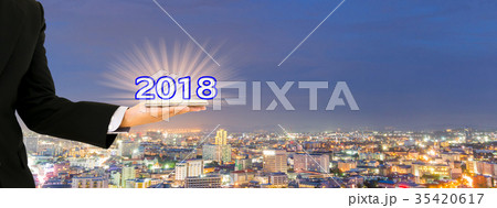technology business 2018 Happy New Year technology business 2018 Happy New Year 35420617