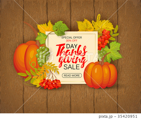 Brown wood laths with foliage and pumpkin for the 35420951