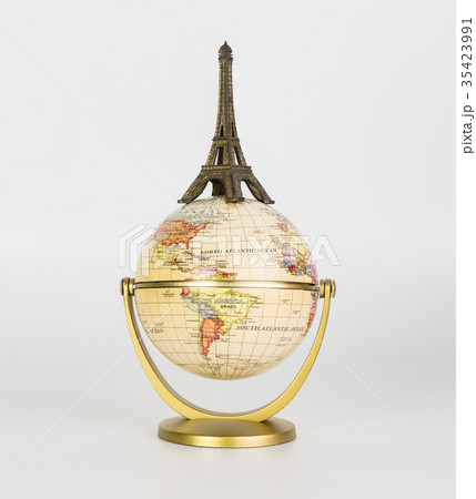 Eiffel tower on the top the world travel concept 35423991