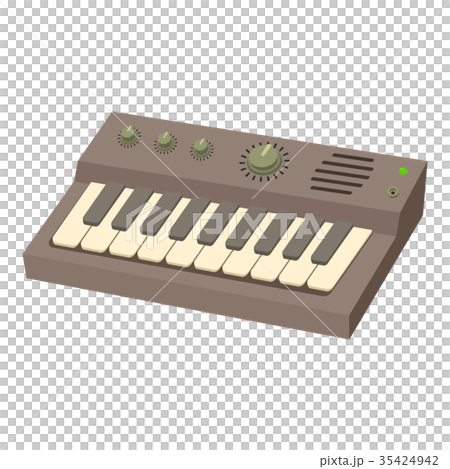 Synthesizer icon, cartoon style 35424942
