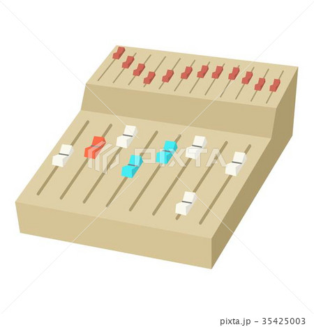 Music mixer icon, cartoon style 35425003