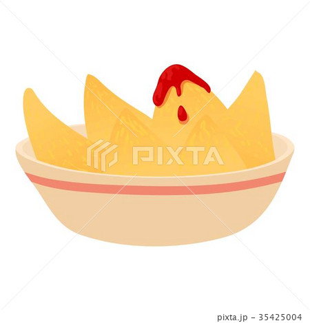 Nacho icon, cartoon style Nacho icon, cartoon style 35425004