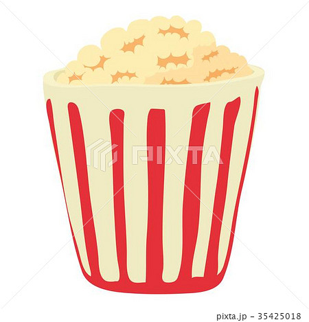 Popcorn icon, cartoon style 35425018