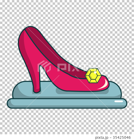 Princess shoe icon, cartoon style - Stock Illustration [35425046] - PIXTA