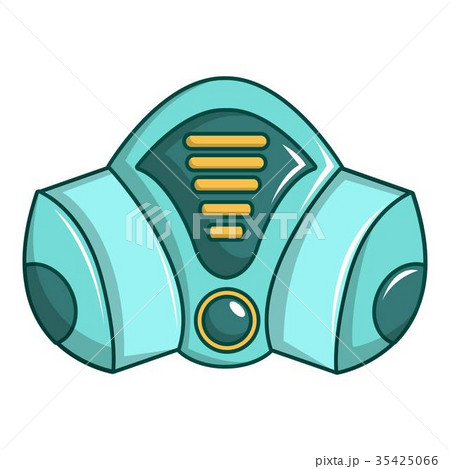 Gas mask icon, cartoon style 35425066