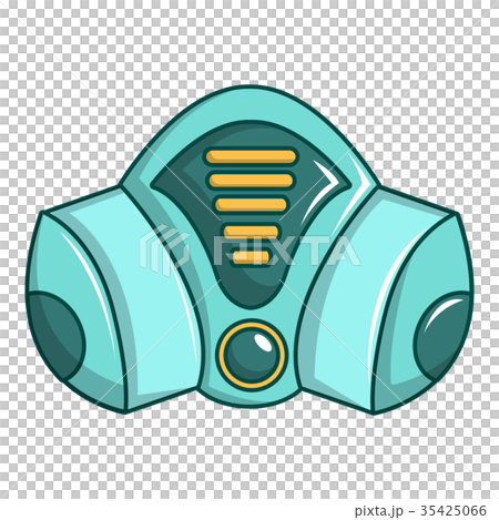 Gas mask icon, cartoon style 35425066