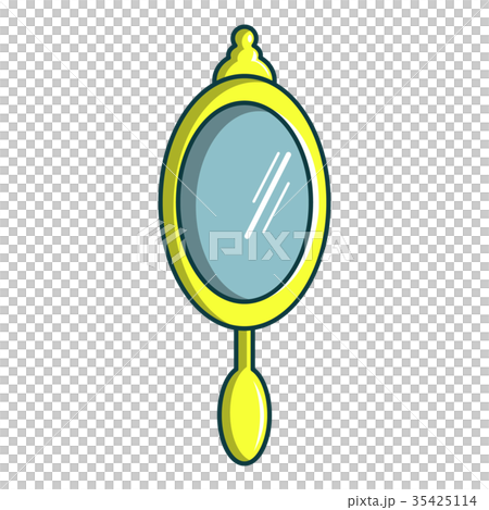 Gold mirror icon, cartoon style Gold mirror icon, cartoon style 35425114