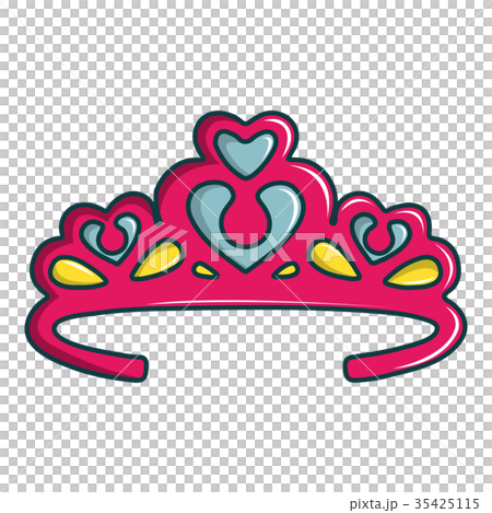 Princess crown icon, cartoon style Princess crown icon, cartoon style 35425115
