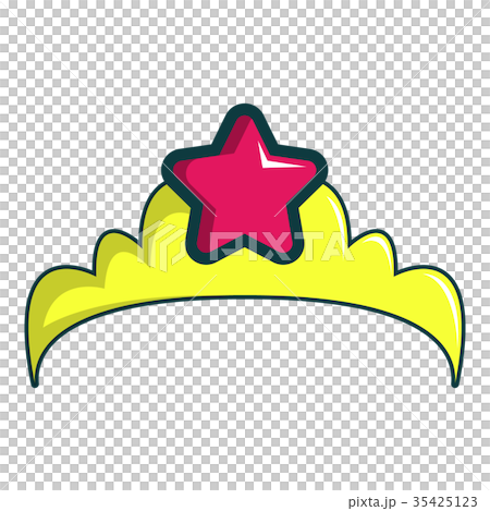 Little princess crown icon, cartoon style Little princess crown icon, cartoon style 35425123