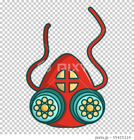Respiratory mask icon, cartoon style Respiratory mask icon, cartoon style 35425124